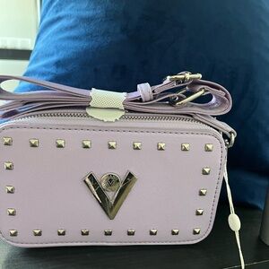 VALENTINO ORLANDI Lavender Studded Crossbody Bag